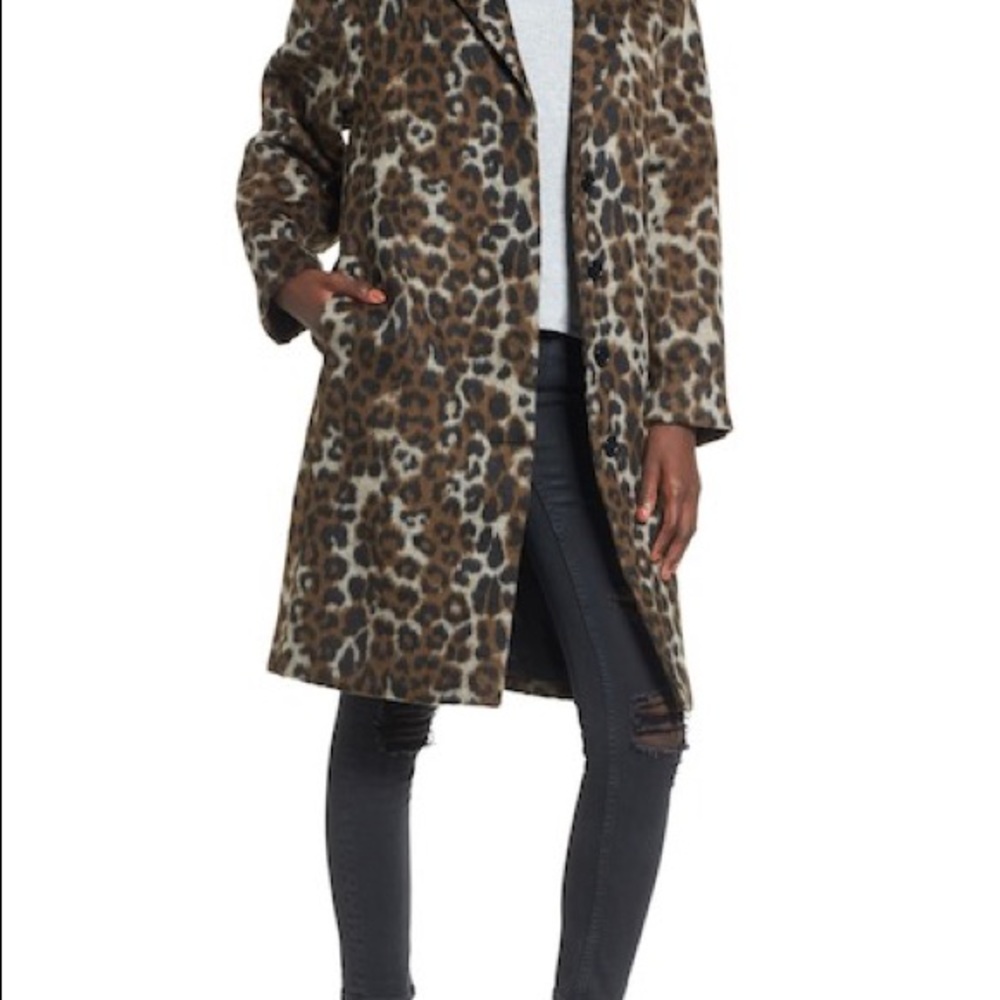 Leopard-print Coat in Medium